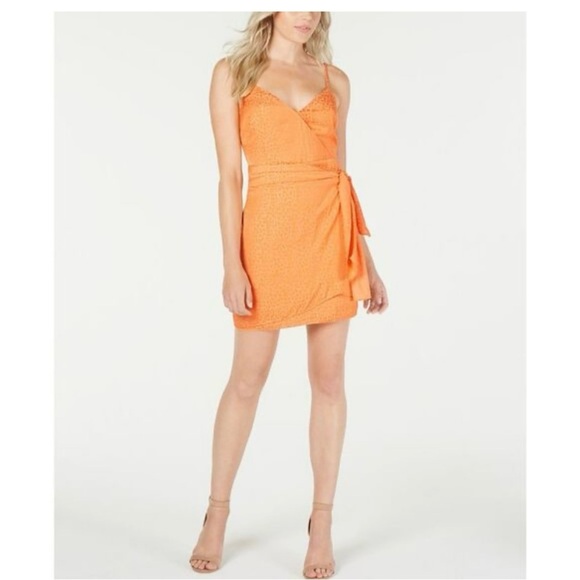 Guess Women's Nadia
Printed Faux-Wrap
Dress Orange Size 2 - Picture 1 of 10